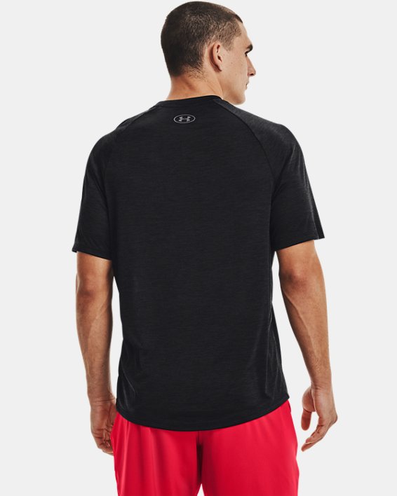 Men's UA Tech™ V-Neck Short Sleeve, Black, pdpMainDesktop image number 1